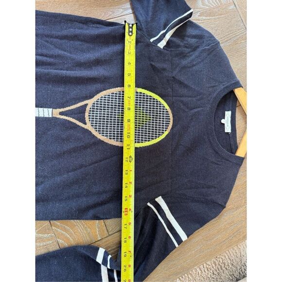 L'ETOILE SPORT Racquet Sweater in Navy, Red, White Size Small - Picture 6 of 7